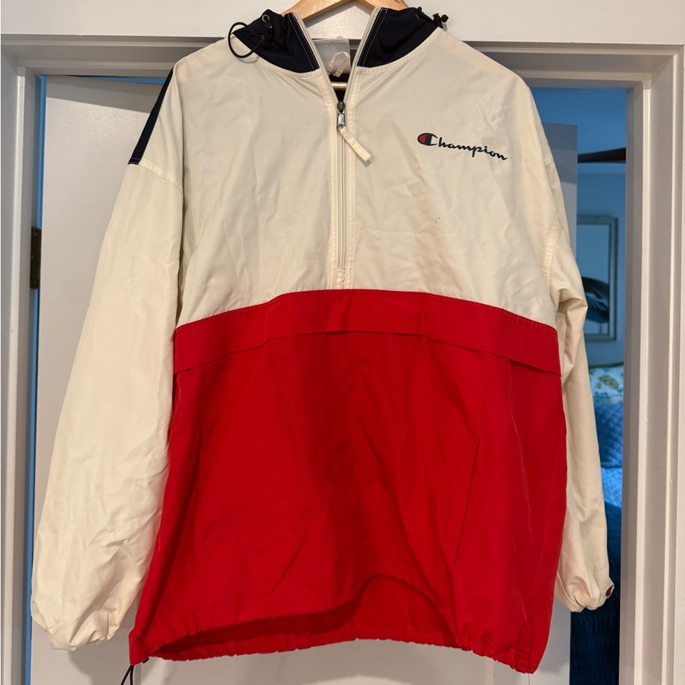 Men’s Champion windbreaker quarter zip